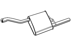 Zadní tlumič výfuku WALKER 71404