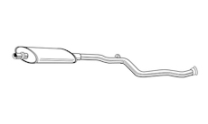 Střední tlumič výfuku WALKER 72105