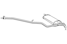 Zadní tlumič výfuku WALKER 72146