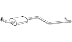 Střední tlumič výfuku WALKER 72182