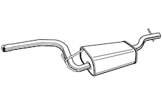 Střední tlumič výfuku WALKER 72328