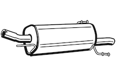 Zadní tlumič výfuku WALKER 72349