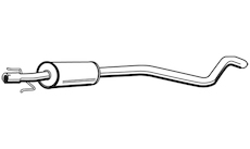 Střední tlumič výfuku WALKER 72350