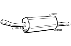 Zadní tlumič výfuku WALKER 72363