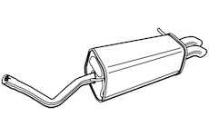 Zadní tlumič výfuku WALKER 72541