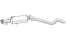 Filtr pevnych castic, vyfukovy system WALKER 73020