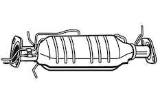 Filtr pevnych castic, vyfukovy system WALKER 73050