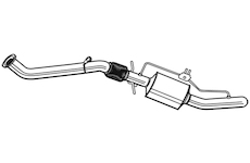 Filtr pevnych castic, vyfukovy system WALKER 73063