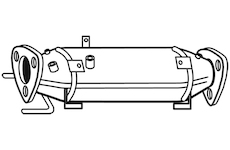 Filtr pevnych castic, vyfukovy system WALKER 73167