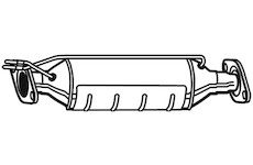 Filtr pevnych castic, vyfukovy system WALKER 73177