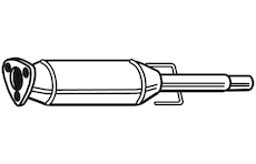 Filtr pevnych castic, vyfukovy system WALKER 73188