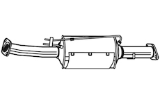 Filtr pevnych castic, vyfukovy system WALKER 73215