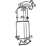 Filtr pevnych castic, vyfukovy system WALKER 73272
