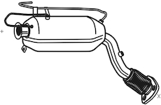 Filtr pevnych castic, vyfukovy system WALKER 73273