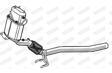 Filtr sazových částic, výfukový systém WALKER 73310