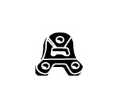 Gumový popruh, výfukový systém WALKER 80130