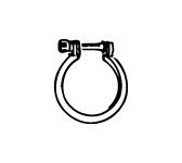 Upínač, výfukový systém WALKER 80169