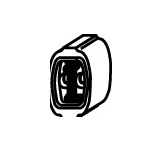 Gumový popruh, výfukový systém WALKER 80170