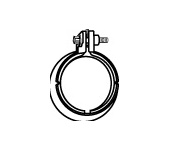 Upínač, výfukový systém WALKER 80376