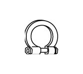 Upínač, výfukový systém WALKER 80514