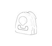 Drzak, vyfukovy system WALKER 80758