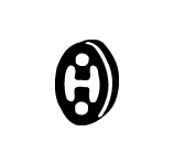 Gumový popruh, výfukový systém WALKER 81212