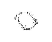 Drzak, vyfukovy system WALKER 81574