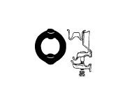 Drzak, vyfukovy system WALKER 81598