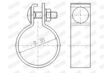 Svorka výfukového systému WALKER 81908