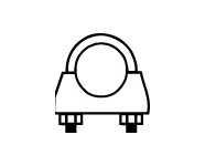 Upínač, výfukový systém WALKER 82324