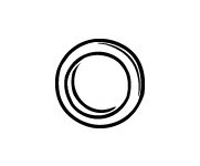 Těsnění, výfuková trubka WALKER 86136