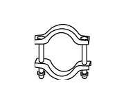 Upínač, výfukový systém WALKER 86191