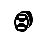 Gumový popruh, výfukový systém WALKER 86512