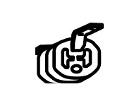 Drzak, vyfukovy system WALKER 86558