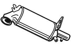 Filtr pevnych castic, vyfukovy system WALKER 93045