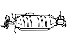 Filtr pevnych castic, vyfukovy system WALKER 93050