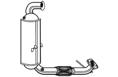 Filtr pevnych castic, vyfukovy system WALKER 93156