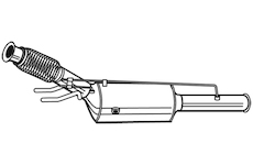 Filtr pevnych castic, vyfukovy system WALKER 93158