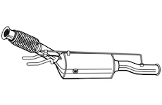 Filtr pevnych castic, vyfukovy system WALKER 93171