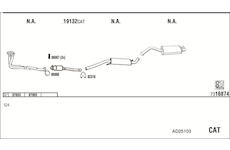 Výfukový systém WALKER AD25103