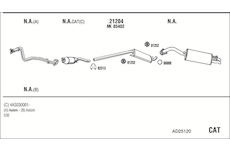 Výfukový systém WALKER AD25120