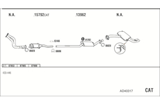 Výfukový systém WALKER AD40317
