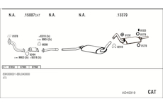 Výfukový systém WALKER AD40319