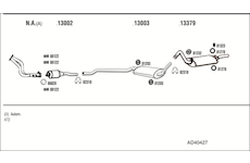 Výfukový systém WALKER AD40427