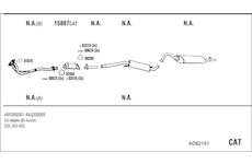 Výfukový systém WALKER AD62151