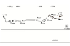 Výfukový systém WALKER AD80449