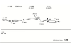 Výfukový systém WALKER ADK004614AA