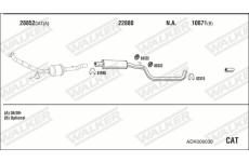 Výfukový systém WALKER ADK006030
