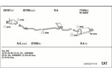 Výfukový systém WALKER ADK007741A