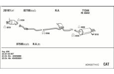 Výfukový systém WALKER ADK007741C